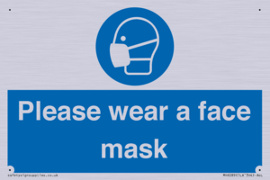 Please wear a face mask